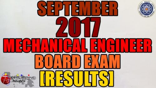 September 2017 Mechanical Engineer Results