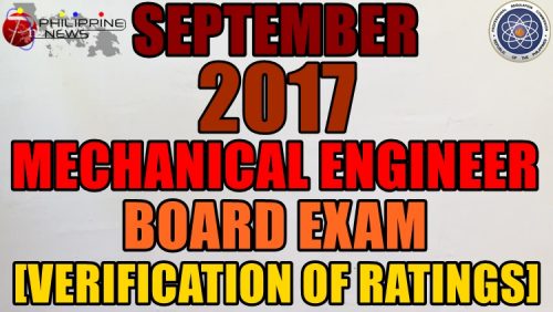 September 2017 Mechanical Engineer Verification of Ratings