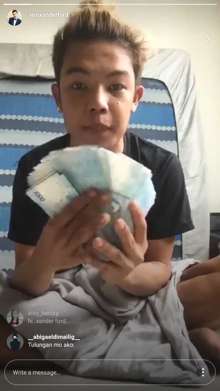 Xander Ford Counts His Money On IG Live, Ask For More Bashing