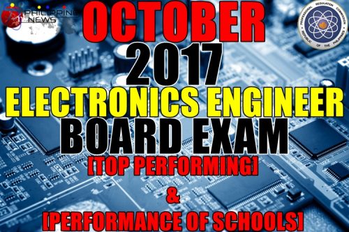 October 2017 Electronics Engineer (ECE) Board Exam Top Performing & Performance of Schools