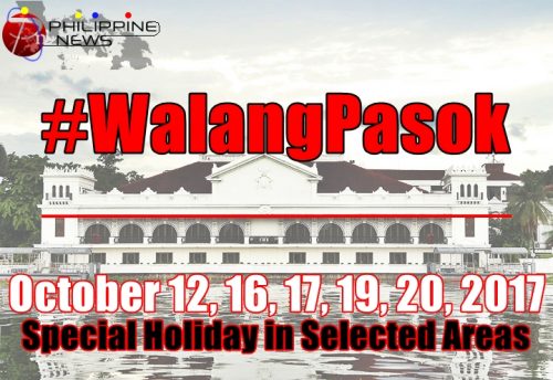 October 2017 Special Holidays