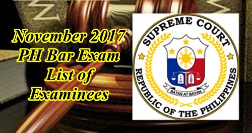 november 2017 philippine bar exam