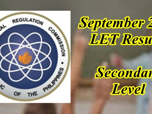 List Of Passers September 2017 Let Teachers Board Exam - 