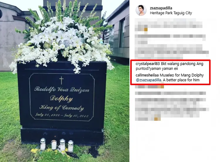 Netizens Complain Upon Noticing Something On Dolphy's Grave