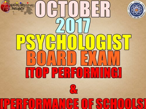 October 2017 Psychologist Top Performing Schools