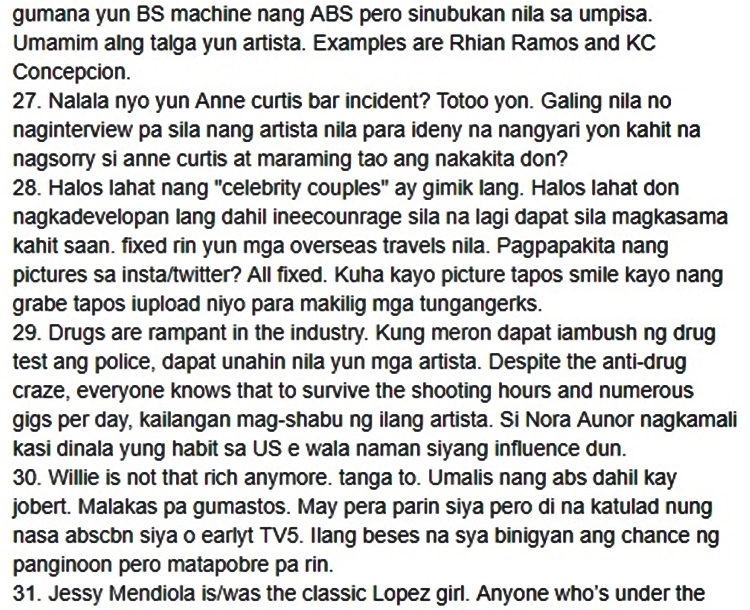 pinoy celebrities
