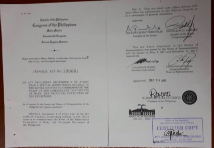 Special Non-Working Holiday