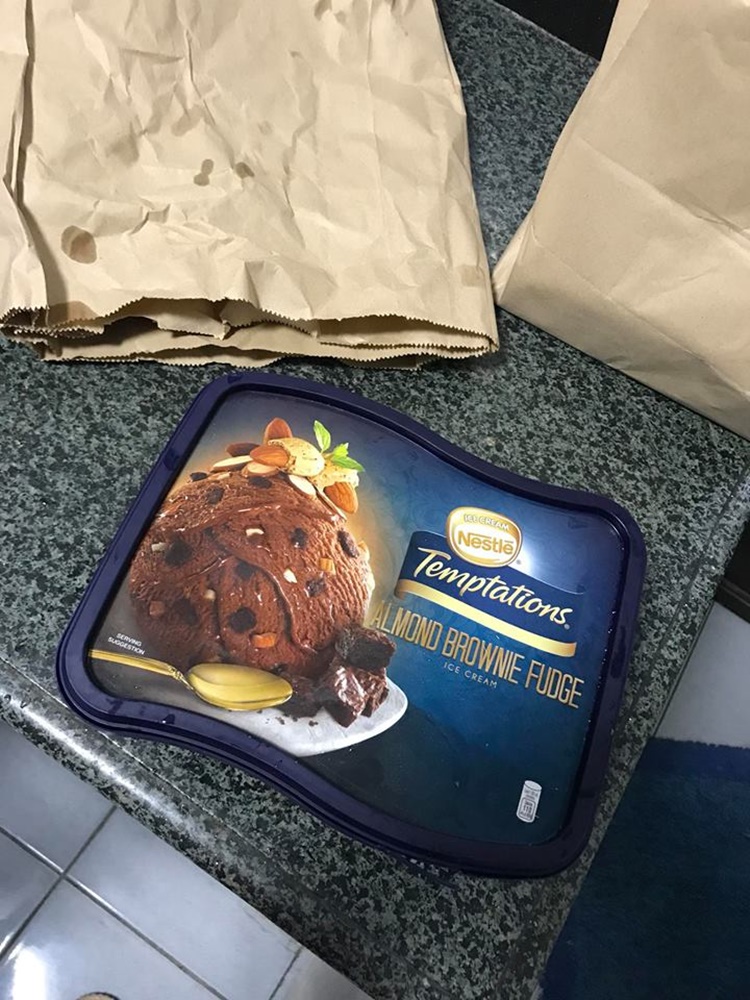 Newly-Bought Ice Cream