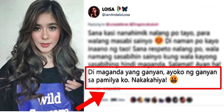 Loisa Andalio Reacts To Ronnie Alonte Netizens