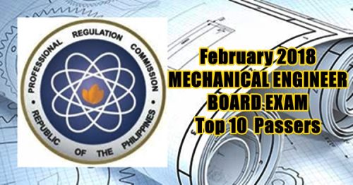 February 2018 Mechanical Engineer Board Exam