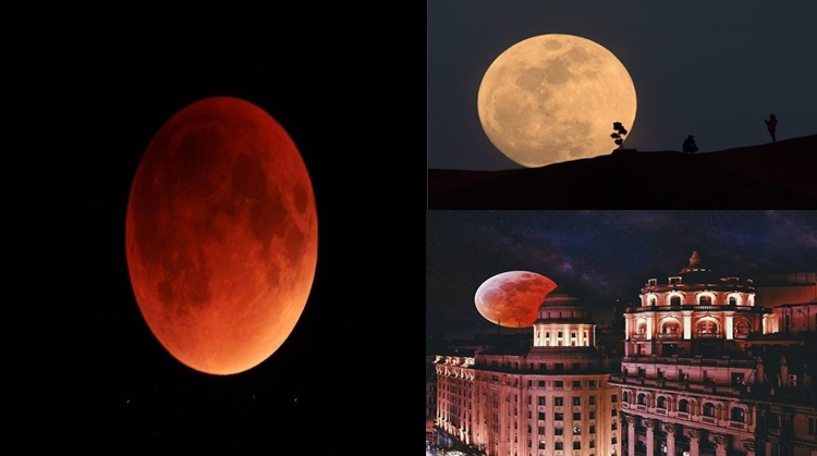 Rare Super Blue Blood Moon Best & Stunning Shots