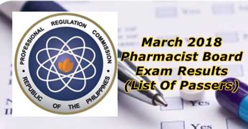 March 2018 Pharmacist Board Exam