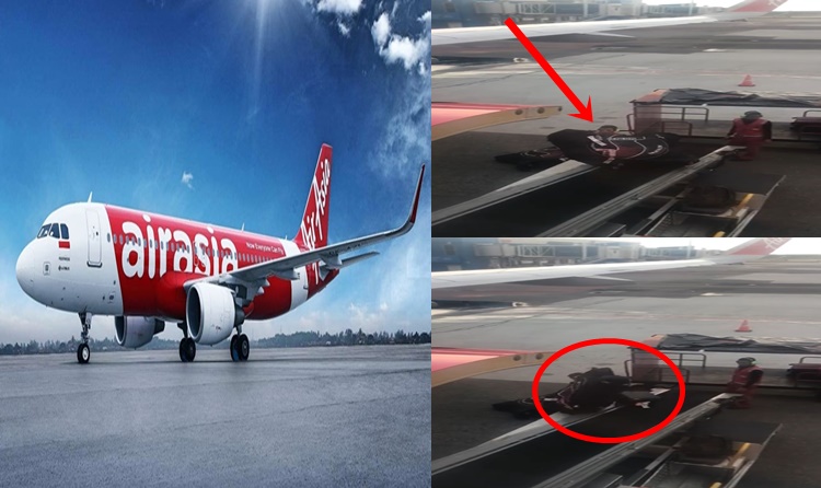 AirAsia Porters Mishandling Luggage Resulting To Damaged ...