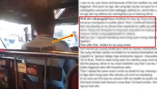 jeepney driver smoking