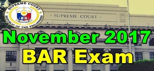 November 2017 Bar Exam