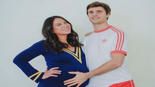Isabelle Daza Baby with Adrien Semblat