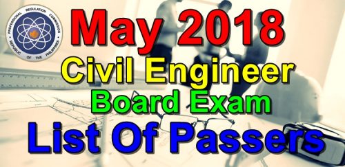 May 2018 Civil Engineer Board Exam
