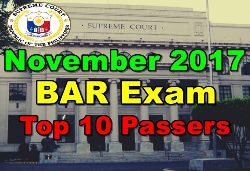 November 2017 Philippine Bar Exam