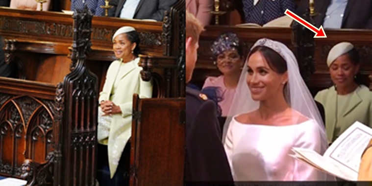 meghan markle mother wedding outfit
