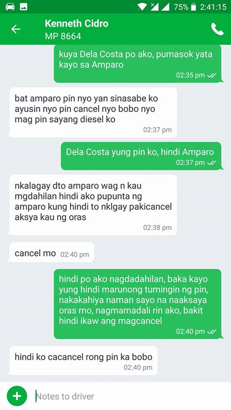 Rude Grab Driver Calls Math Teacher “Bobo” Over Alleged Wrong Location Pin