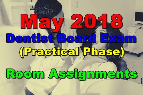 May 2018 Dentist Board Exam