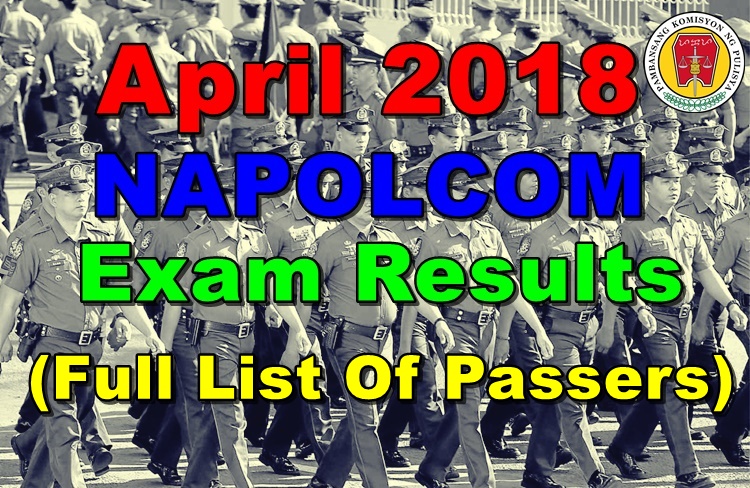April 2018 NAPOLCOM Exam