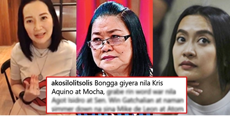 Lolit Solis Tells Something About Issue Between Kris Aquino, Mocha Uson