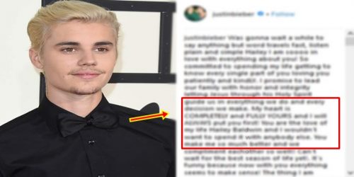 Justin Bieber Message Hailey Baldwin