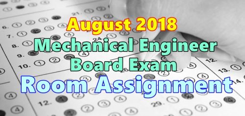 August 2018 Mechanical Engineer Board Exam