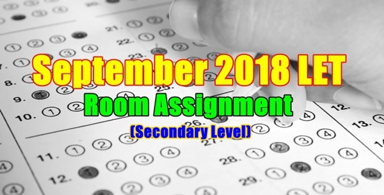 prc room assignment let september 2018