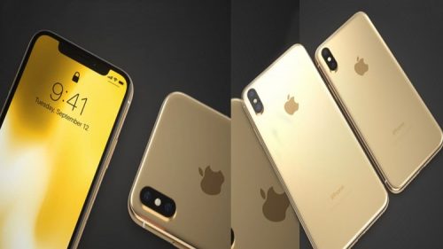 Gold iPhone X