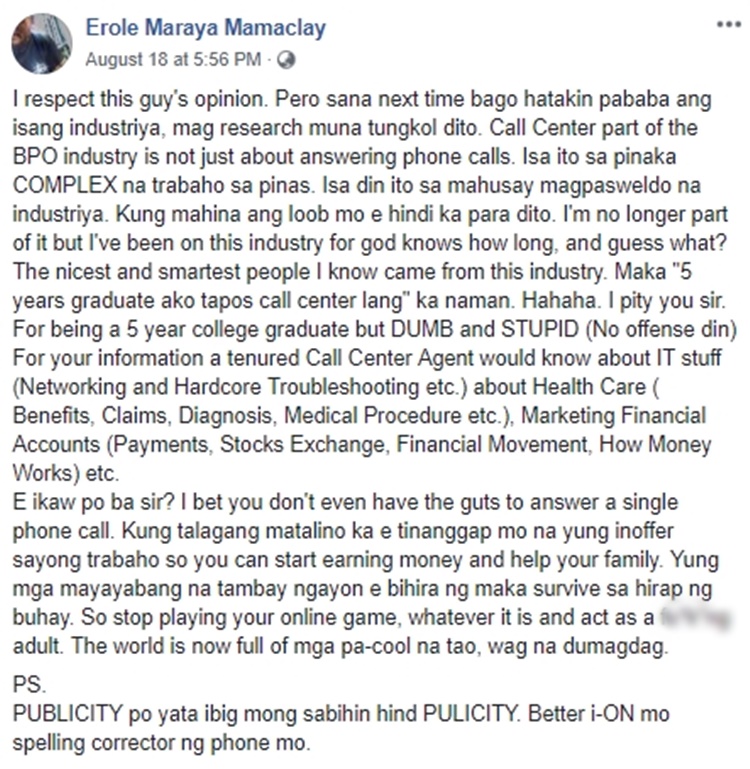 Call Center Job