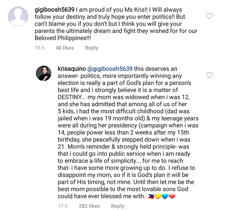 Kris Aquino Political Plans