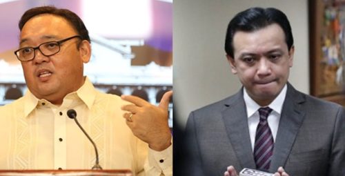 Malacañang Spokesperson Harry Roque, Sen. Antonio Trillanes IV
