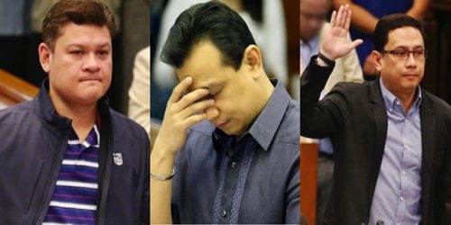 Paolo Duterte, Antonio Trillanes IV, Manases Carpio