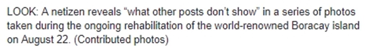 Boracay Rehabilitation
