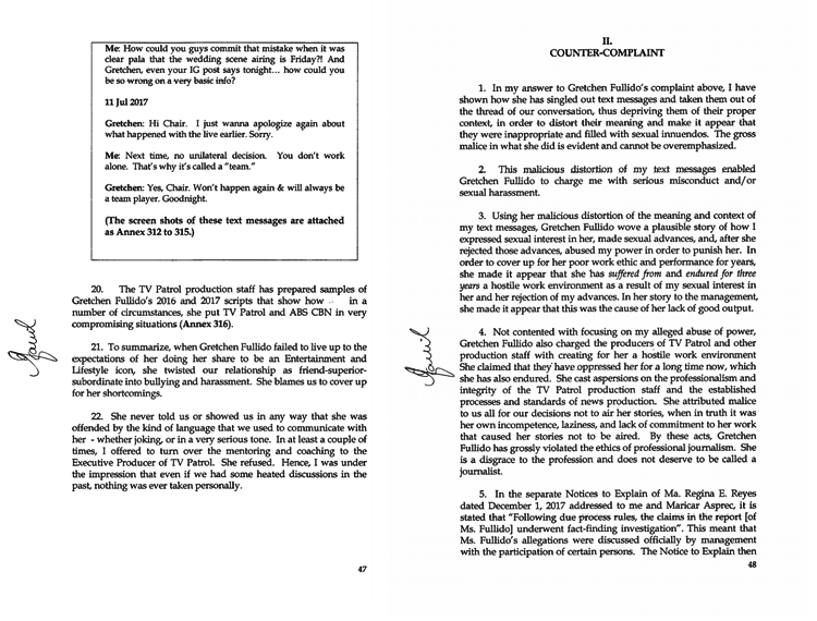 Gretchen Fullido Case