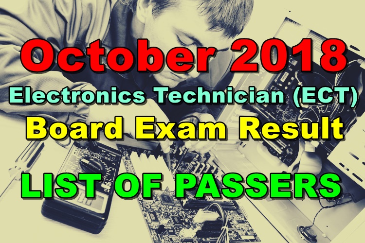 Electronics Technician (ECT) Board Exam Result