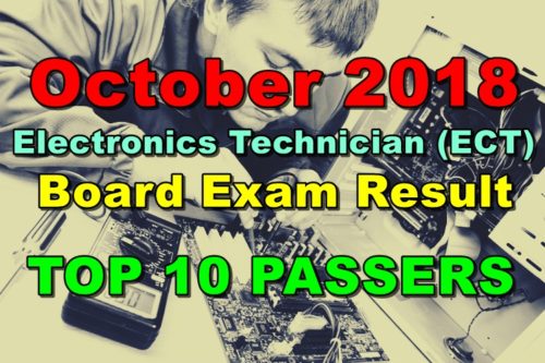 Electronics Technician (ECT) Board Exam Result