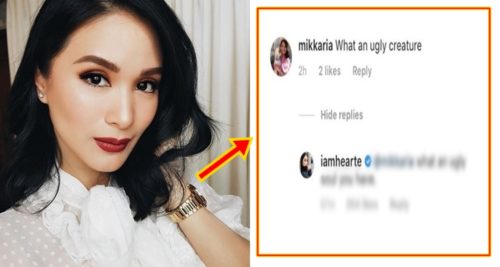 Heart Evangelista Ugly Response