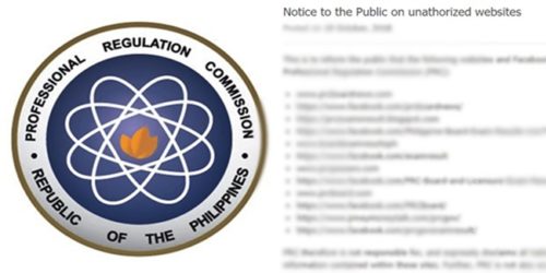 PRC Notice on Unauthorized Websites, Facebook Pages