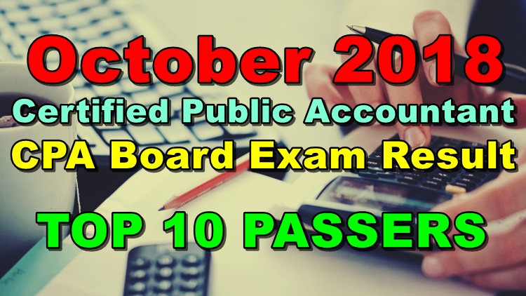 Cpa Board Exam Result October Top Passers