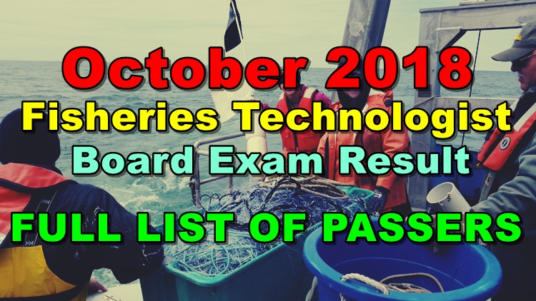 Fisheries Technologist Board Exam