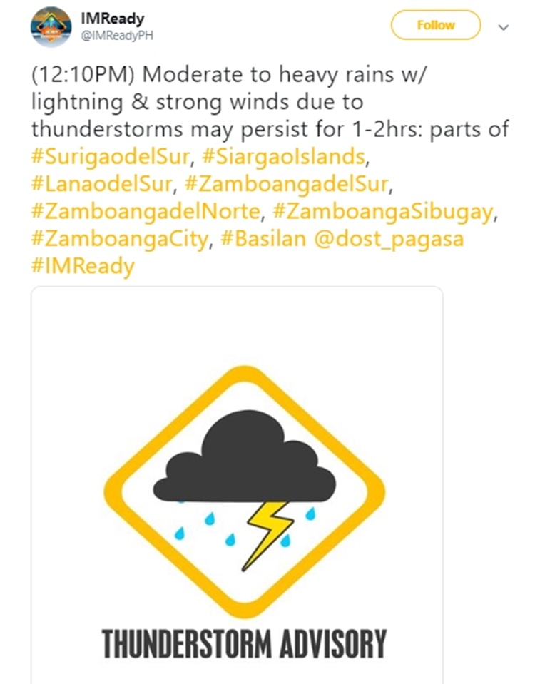 Thunderstorm Advisory