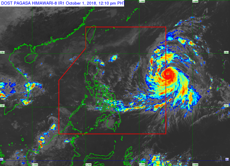 PAGASA Releases Track of Typhoon KongRey On Monday (Oct 1)