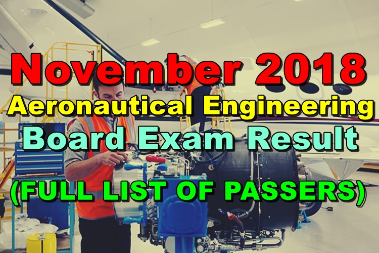 Aeronautical Engineering Board Exam Result