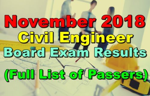 Civil Engineer Board Exam Results