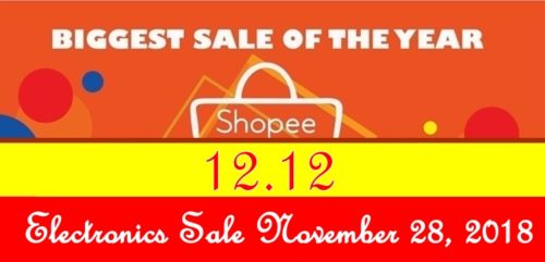 Shopee 12.12 Electronics Sale November 28, 2018