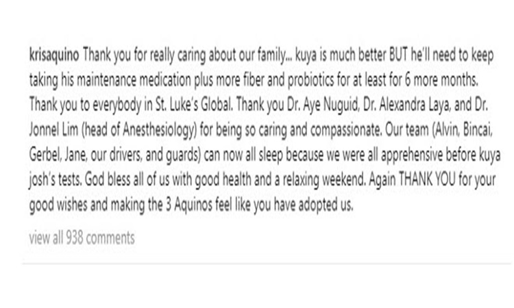 kris aquino caption