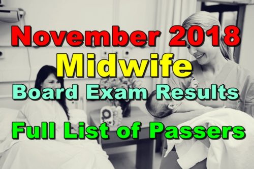 Midwife Board Exam Results